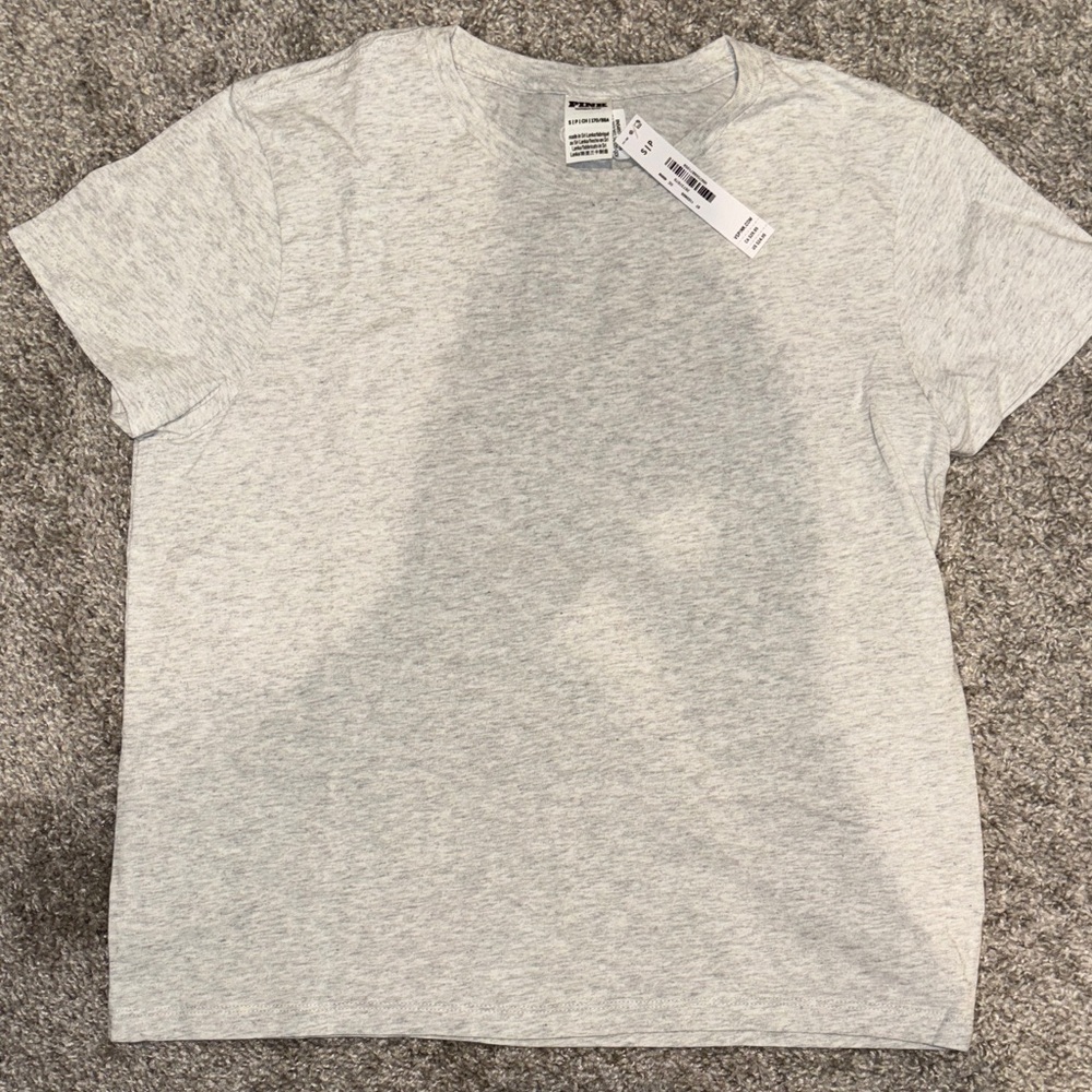 Victoria’s Secret PINK Heather Gray Short Sleeve Tee